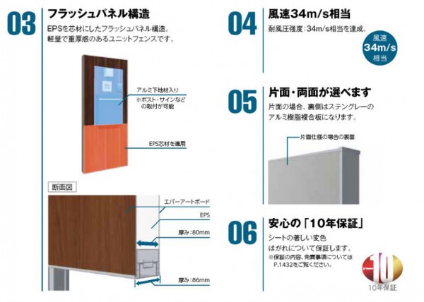 タカショー_エバーボードユニット_門袖埋め込みポスト_04