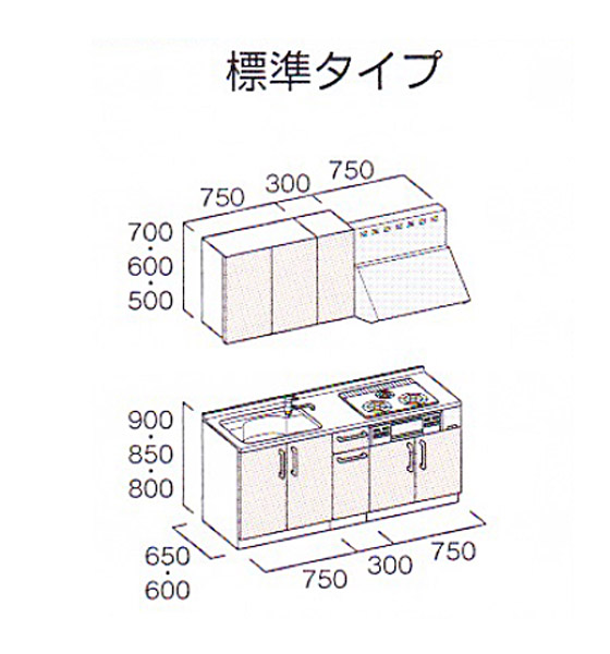 トクラス システムキッチン Bb